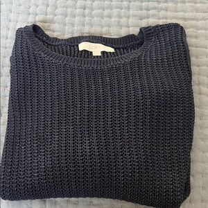 LOFT Dark Knit Pullover